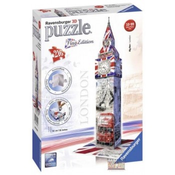 Puzzle 3D Big Ben flag edition